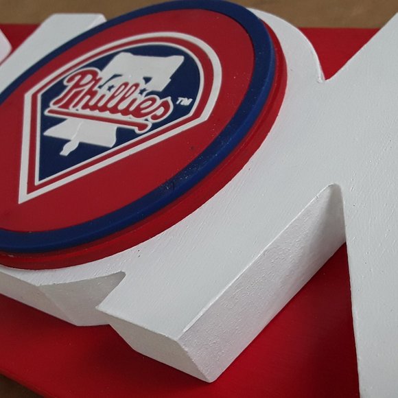 Philadelphia Phillies "HOME" Wood Decor Sign "BRAND NEW" - Picture 4 of 6